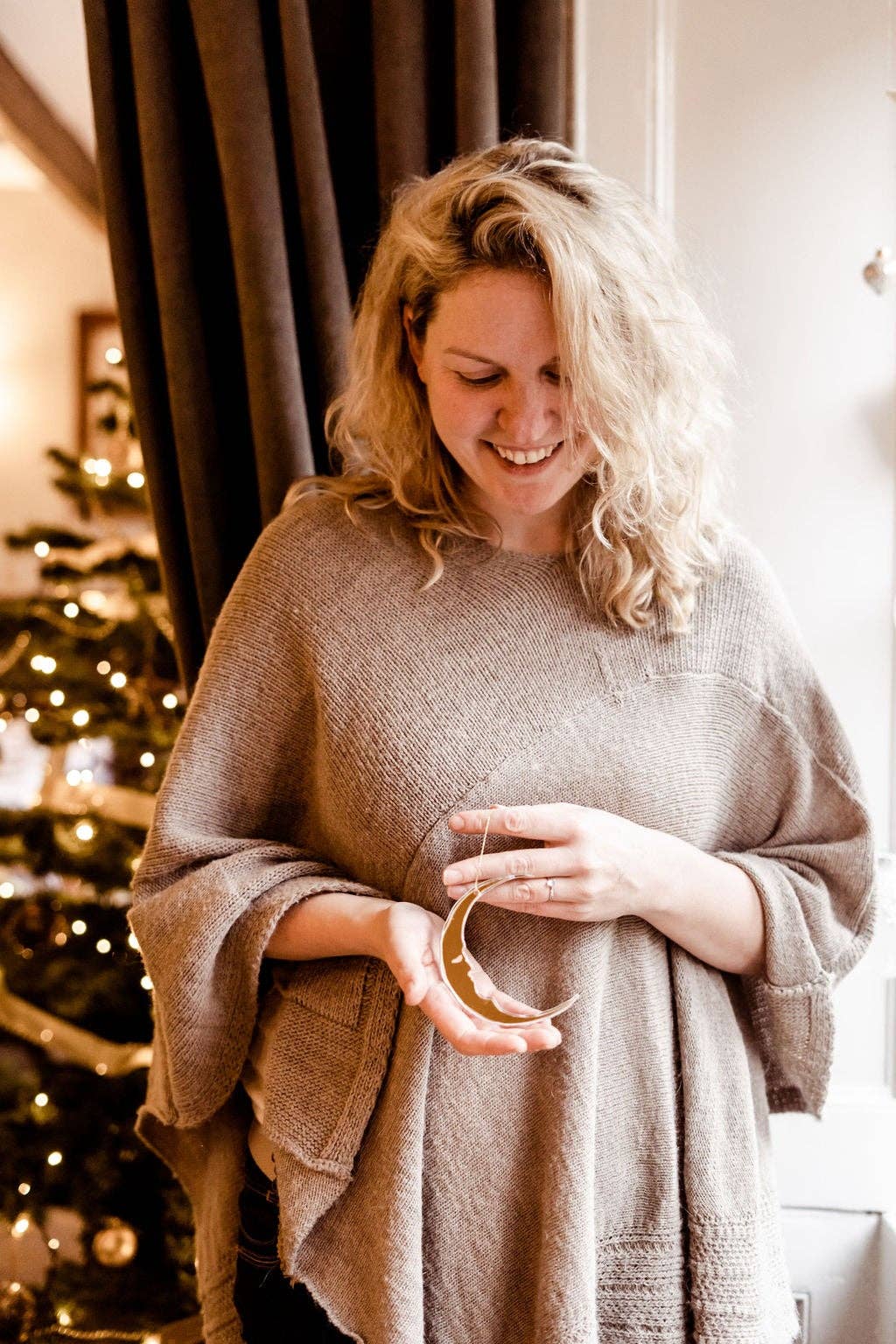 Suzanne Oddy Design Limited - Wholesale Ornament - Crescent Moon Ornaments1