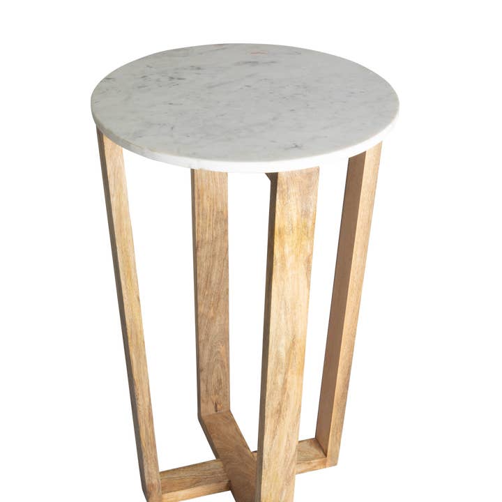 Mango Wood & Marble Table for wholesale by BIDKhome