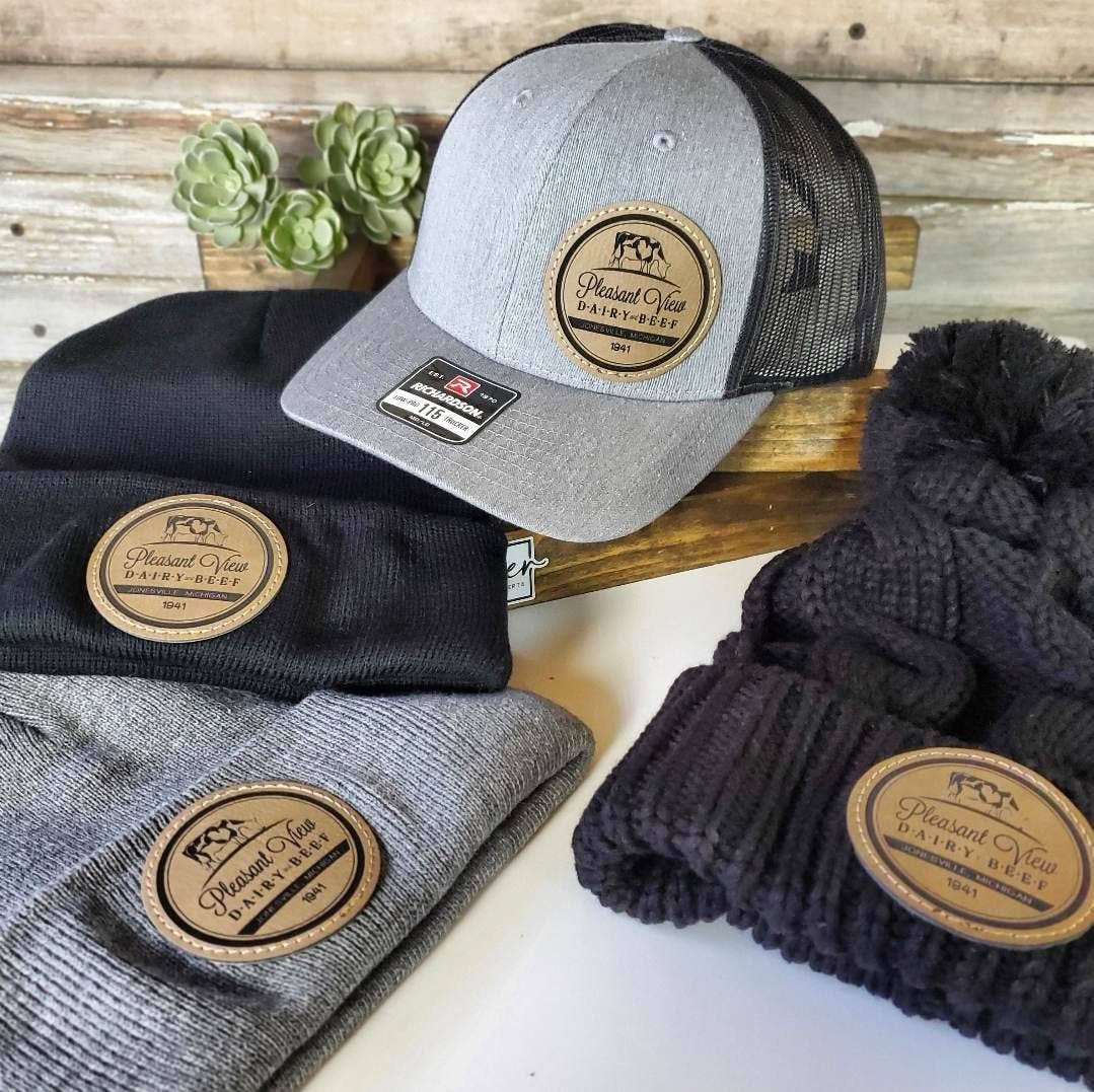 Mad River – Engroshandel Trucker hat - Unisex – Richardson 112 Trucker Hat m/Custom Round Kunstlæder Patch8