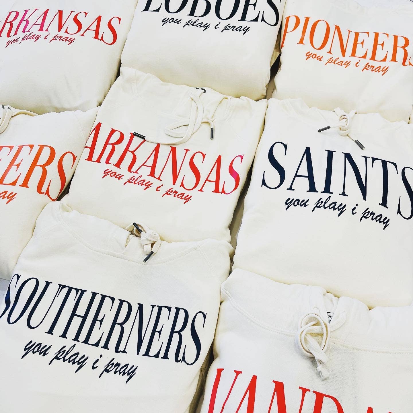 You Play I Pray - Wholesale Hoodie - Women's -  Custom Team Hoodie | School Spirit | GameDay1