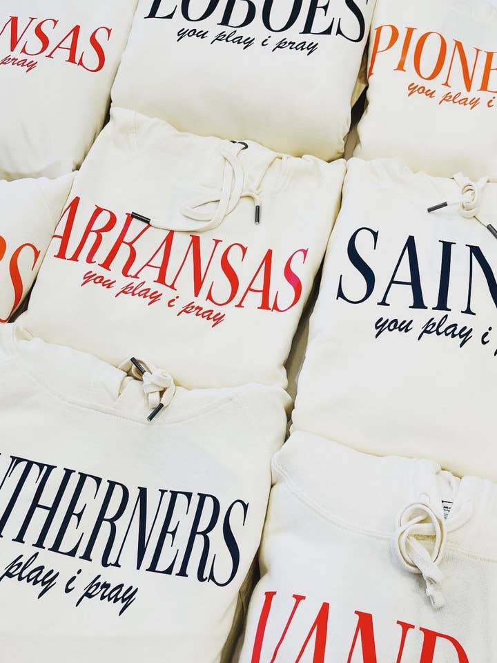 You Play I Pray - Wholesale Hoodie - Women's - Custom Team Hoodie | School Spirit | GameDay1