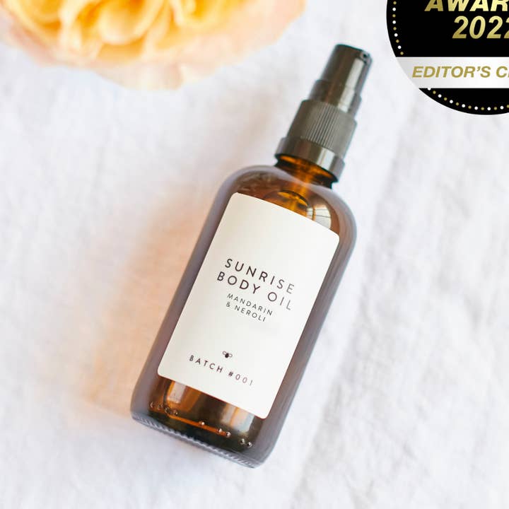 Beauty Short List Winner 2022 - Sunrise Body Oil 100ml for wholesale by Batch #001