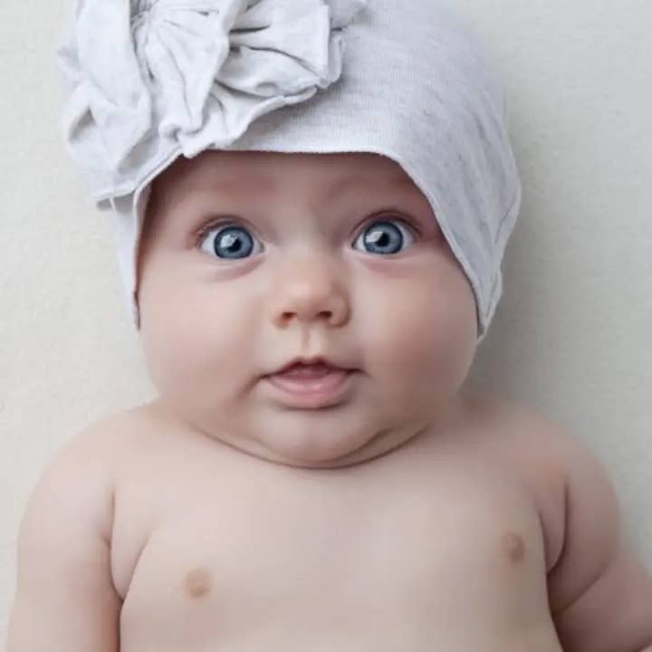 Woombie - Vendita all'ingrosso Cappello - Neonati - Cappelli a fiori in cotone e cappelli da baba, 5 colori7