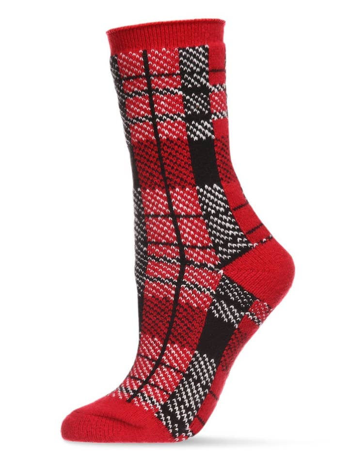 Karierte Buttersoft Cozy Crew Socke für den Großhandel von Infinity Classics International Inc.