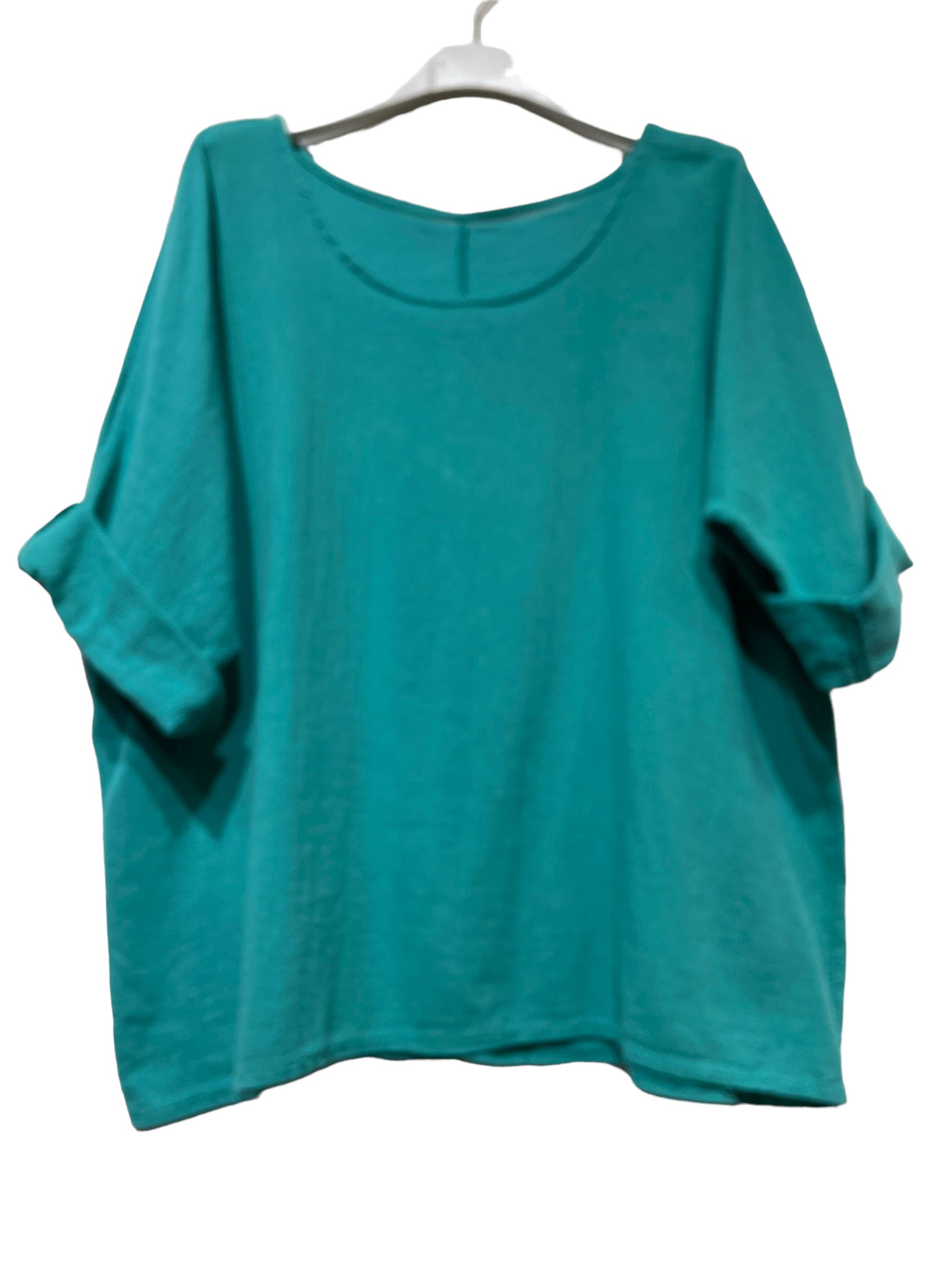 LINEN & COTTON HOUSE – Engroshandel T-shirt – til kvinder – Crop-top i bomuld og hør, bedst sælgende model 101152