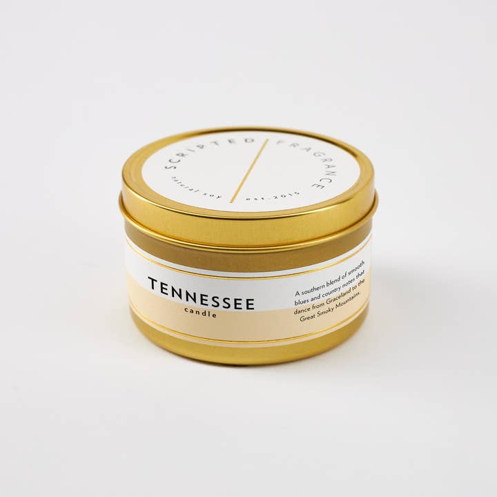 Scripted Fragrance - Wholesale Jar/Filled Candle - Tennessee State Soy Candle2