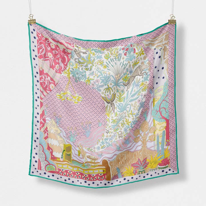 ACCITY - Wholesale Scarf - Women's - Silk Feel Square Scarf for Travel & Styling_CWASC065110