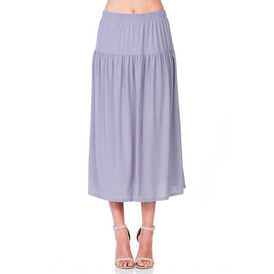 Azules Clothing - Wholesale Rok - Dames - ASK-9026PS eigentijdse midi-rok8