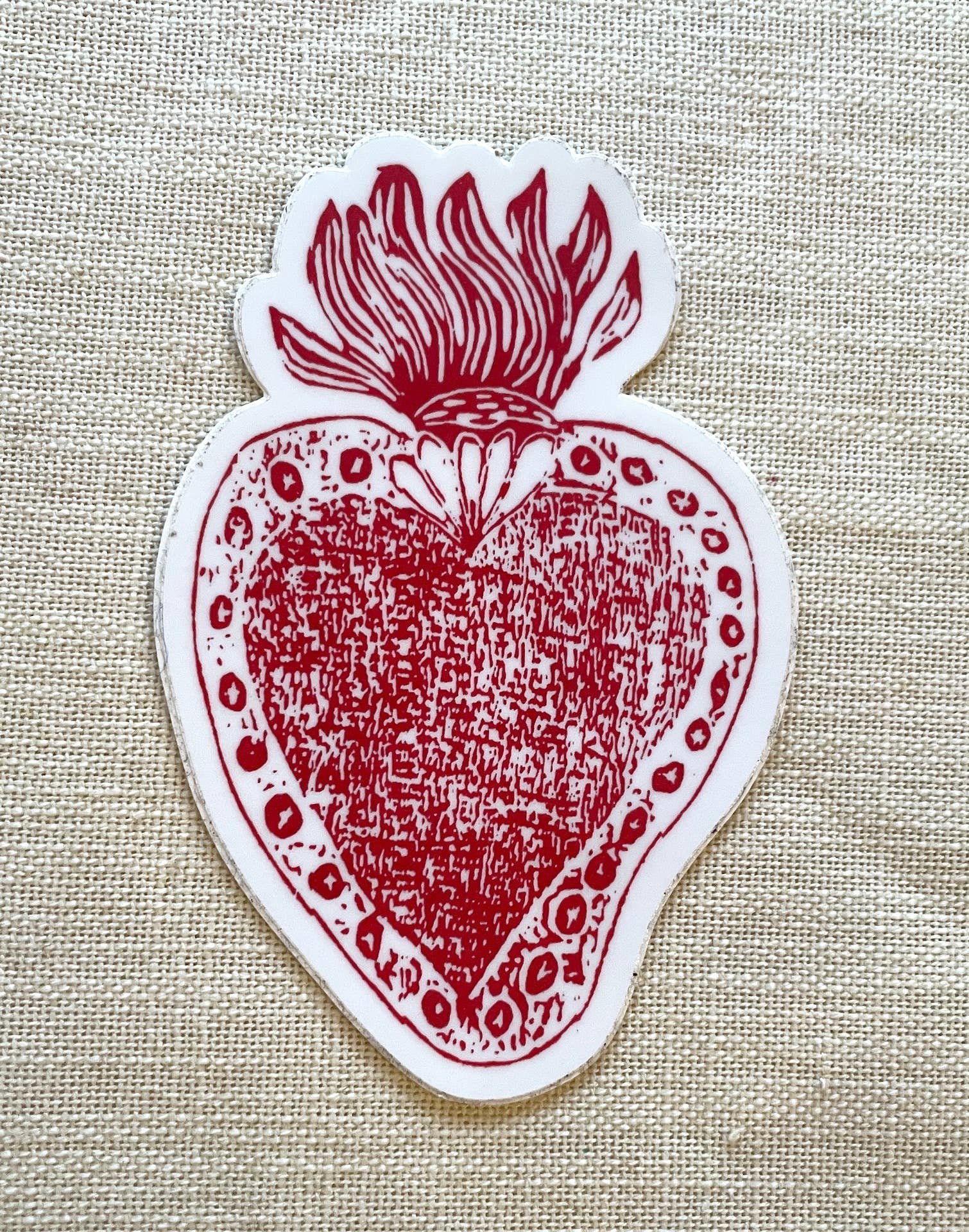 Tesoros Trading Company – wholesale Sticker – Borges Heart Sticker, USA2