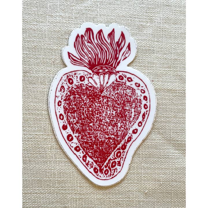Tesoros Trading Company – wholesale Sticker – Borges Heart Sticker, USA2
