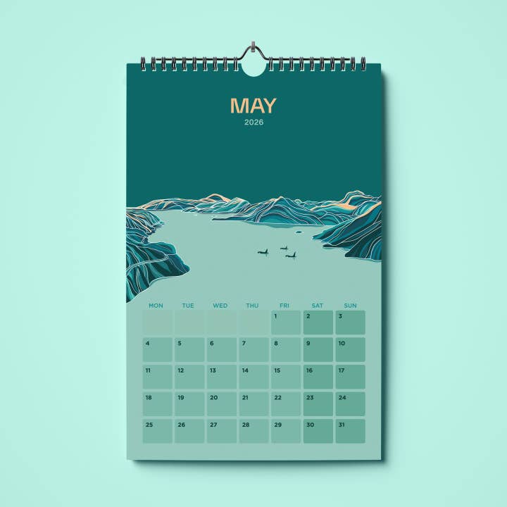 Ivivid Design - Wholesale Calendar - Mountain Calendar 20265