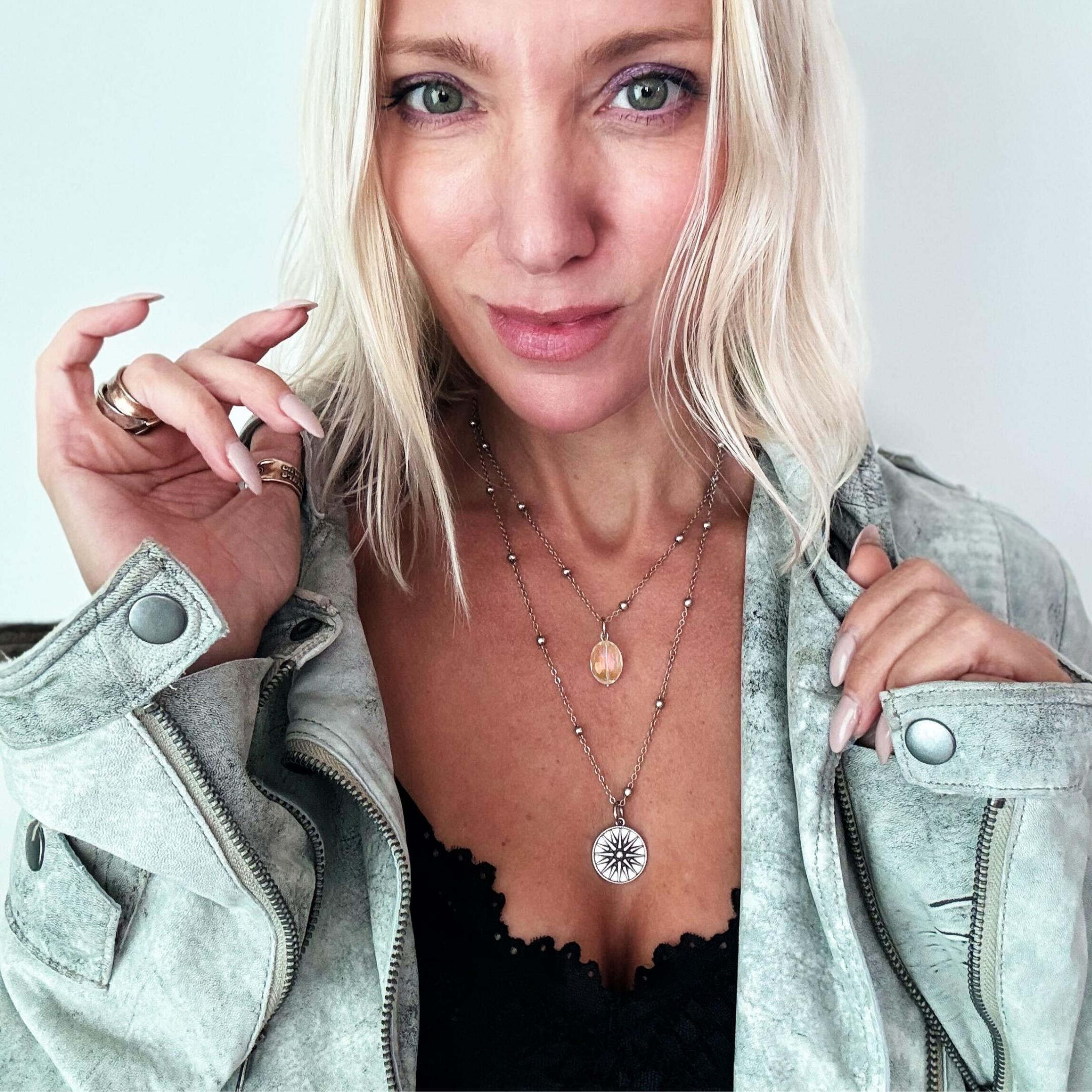 Katia Designs – Engroshandel Halskæde med vedhæng – "Dette skal også passere" Stjerne Delikat Halskæde3