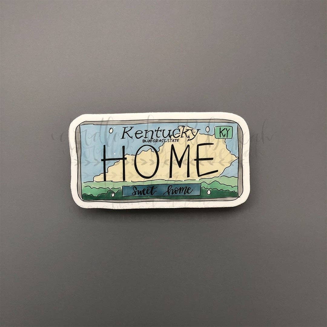 Doodles By Rebekah - Wholesale Sticker - Kentucky License Plate Sticker0