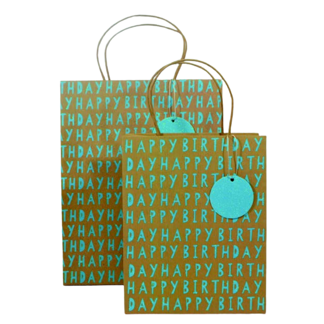 The Unique Paper Company - Wholesale Gift Bag - Neon Kraft Glitter Gift Bags Spring Easter Mother's Day4