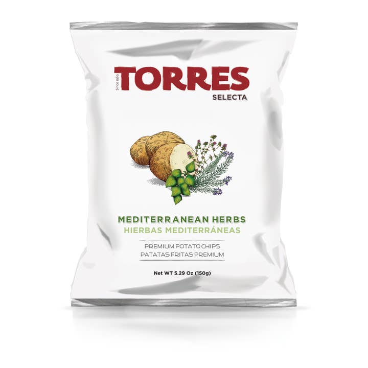 Patatas Torres - Venta al por mayor Patatas fritas - Patatas Torres Selecta Hierbas Mediterráneas 150G