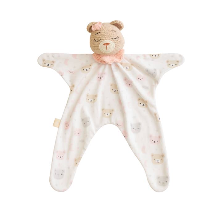 Manta de Apego de Osito Hecha a Mano – Manta de Confort Tejida a Crochet en Algodón Suave para venta al por mayor de Snuggles n Cuddles