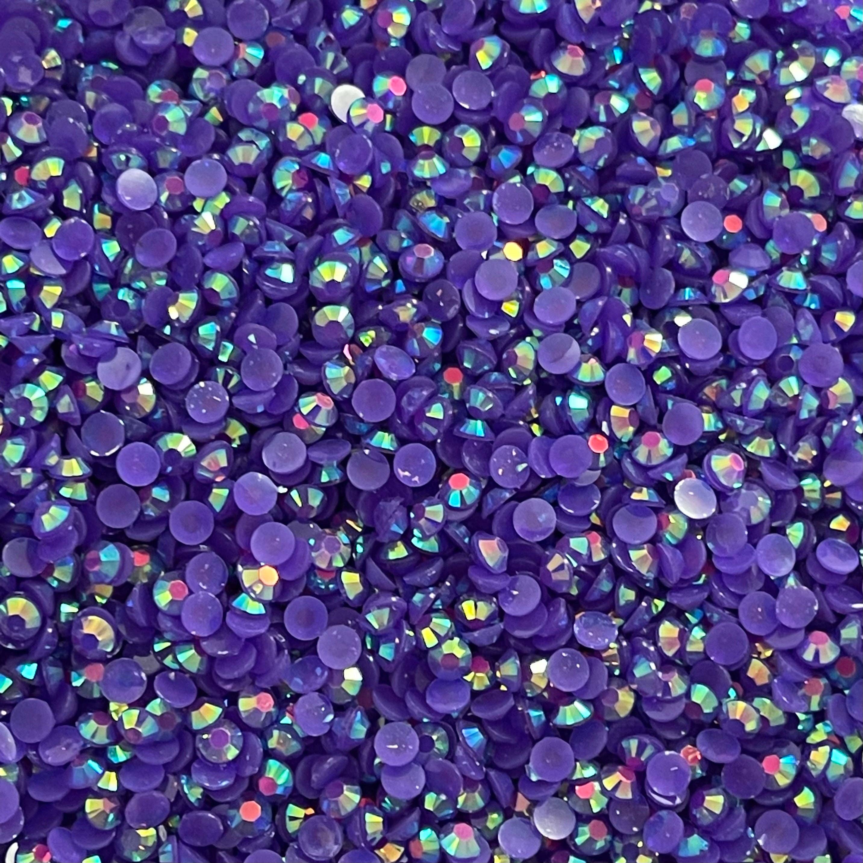 One Stop Cups - Wholesale Craft Supplies - Dark Purple AB Jelly Rhinestone0