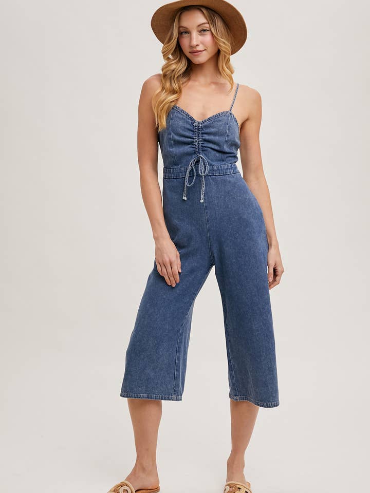 Bluivy - Vente Combinaison – femme - COMBINAISON EN JEAN DÉLAVÉ À L'ACIDE14