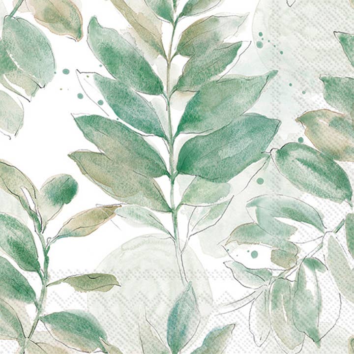 Paper Lunch Napkins 20ct Soft Petal Leaves for wholesale by Boston International