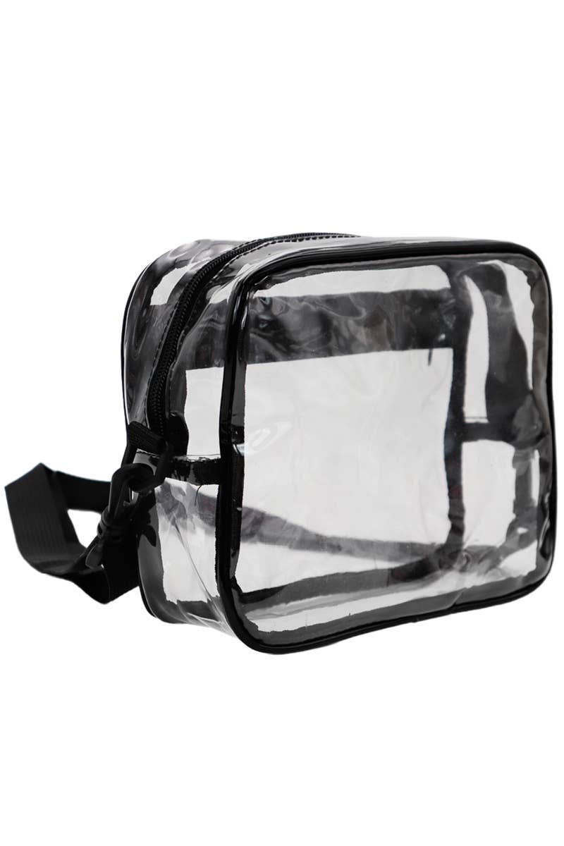 Cap Zone - Wholesale Crossbody Bag - Women's - Clear Pvc Crossbody Messenger Travel Bag1