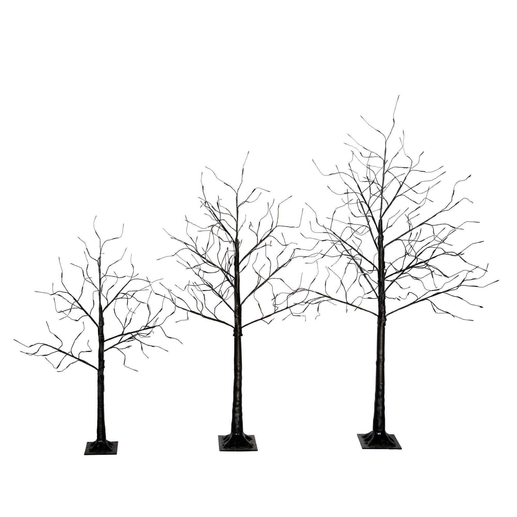 39F Inc. - Wholesale Outdoor Ornament/Decor - 3-Pack Lighted Decorative Christmas Trees, 4FT/5FT/6FT9