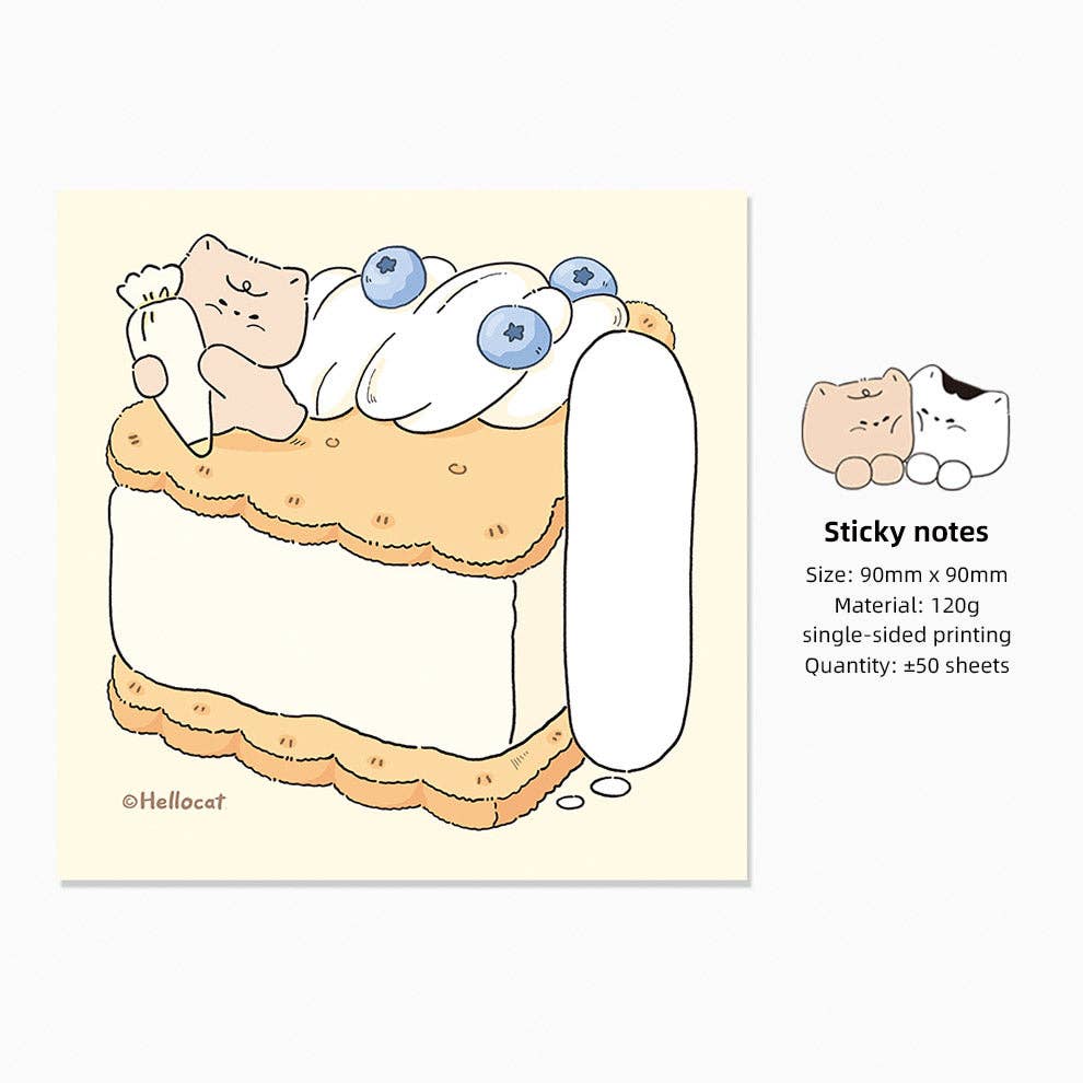 Hello Claws Limited - Wholesale Notepad - Hello Cat | Cookie Memo Note Pad1