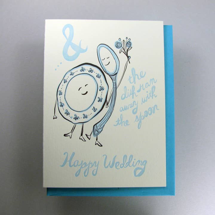 Wolf & Wren Press - Wholesale Wedding Card - Dish and Spoon Wedding0