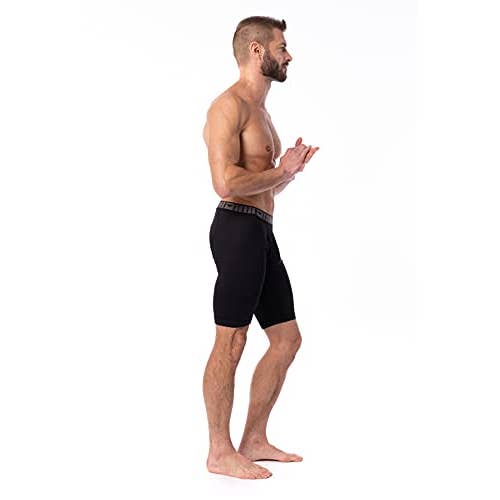 I-Wear Brands - Wholesale Underwear - Men's - 6 Pack Men's Ultra Soft Knee Length Boxer Briefs with Fly