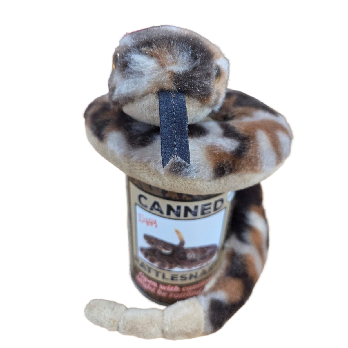 Canned Gifts - Wholesale Stuffed/Plush Toy - Kids & Baby - Ziggy the Canned Rattlesnake Stuffed Plush w/Funny Jokes6