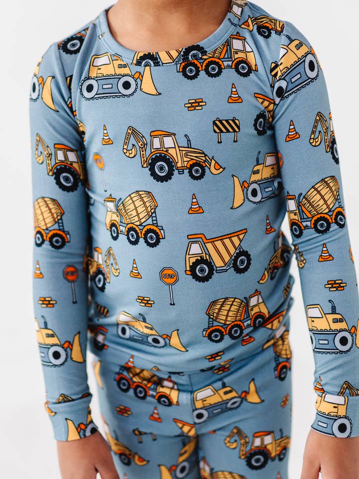 Kids Bamboo Pajamas - Bamboo Fall Clothing- Worksite for wholesale by Bird & Bean®