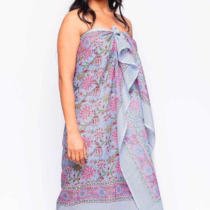Sevya Handmade – wholesale Wrap - Dam – Sunanda blocktryckta saronger6