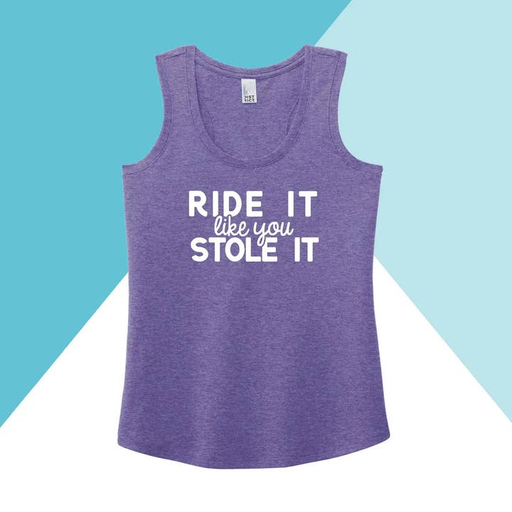 Camiseta de Tirantes para Mujer "Entrena como si lo hubieras robado" para venta al por mayor de North Owl Apparel