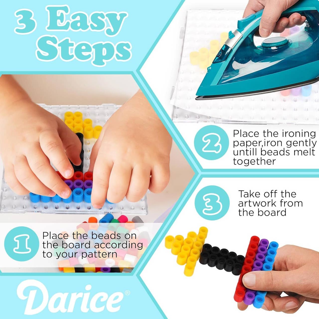 The Toy Group - Wholesale DIY Craft Kit - Darice Fuse Beads Kit- 7200 Piece set6