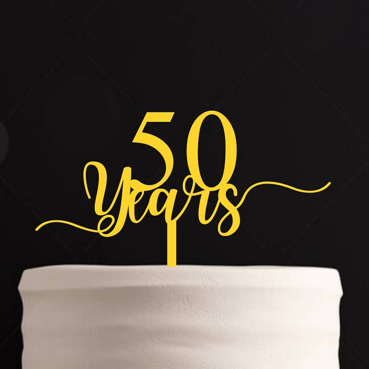 Custom Year Cake Topper | Wood Anniversary Cake Topper | Woo for wholesale by Alabama Crafts Wood