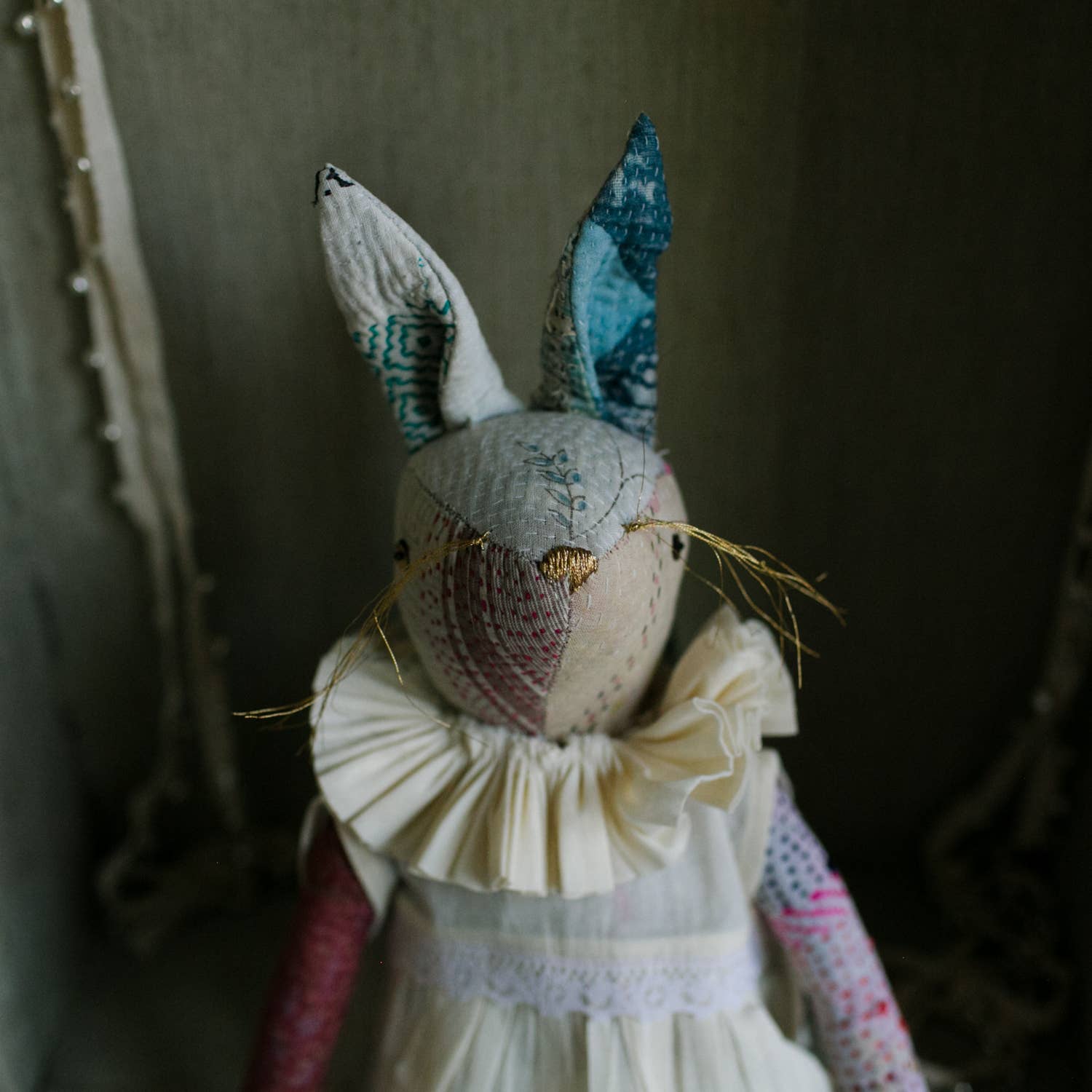 Skippy Cotton - Vendita all'ingrosso Bambola - Bambini - Bambola Kantha con Colletto Arricciato - Bambola Artigianale Imbottita in Cotone5