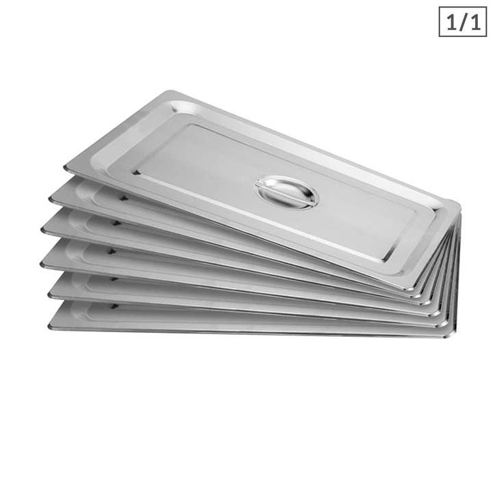 SOGA 6X Gastronorm GN Pan Lid Full Size 1/1 Stainless Steel Tray Top Cover for wholesale by SOGA International Pty Ltd