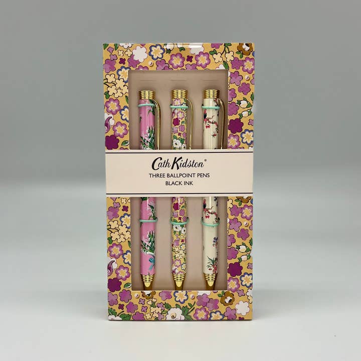 The Great British Card Company (GBCC) Ltd - Wholesale Pen - Set of 3 ballpoint pens - Cath Kidston