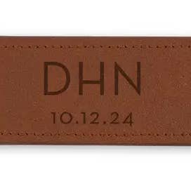 Weddingstar Inc. - Wholesale Bottle/wine opener - Leather Wrapped Bar Blade Bottle Opener - Modern Monogram3