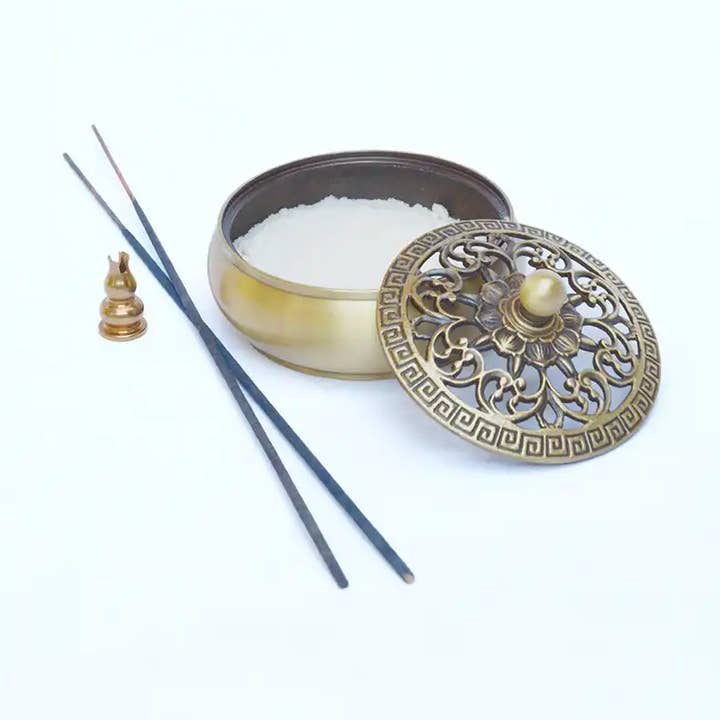 Tea soul - Wholesale Incense Holder - Golden Incense Diffuser0