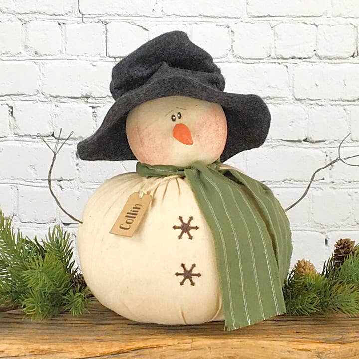 Collin The Whimsical Snowman Decorative Figurine for wholesale by Honey and Me