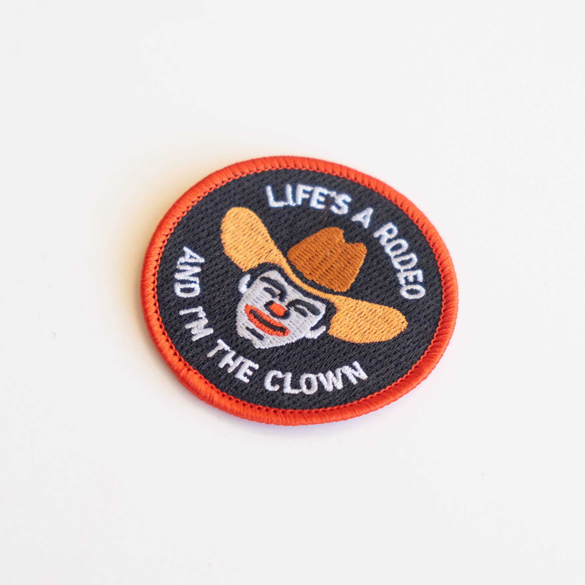 Union Made - Wholesale Patch - Rodeo Clown Embroidered Iron on Patch3
