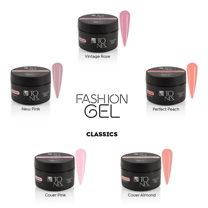 Fashion Gel: Classic Collection (5 x1.89 fl oz / 56 mL) for wholesale by Tones Acrylics | Gels | Nail Art | Nail Tools & Accessories