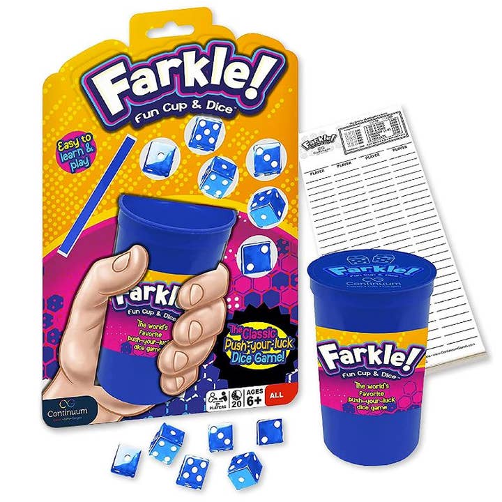 Continuum Games - Wholesale Dice - Farkle! Fun Cup & Dice