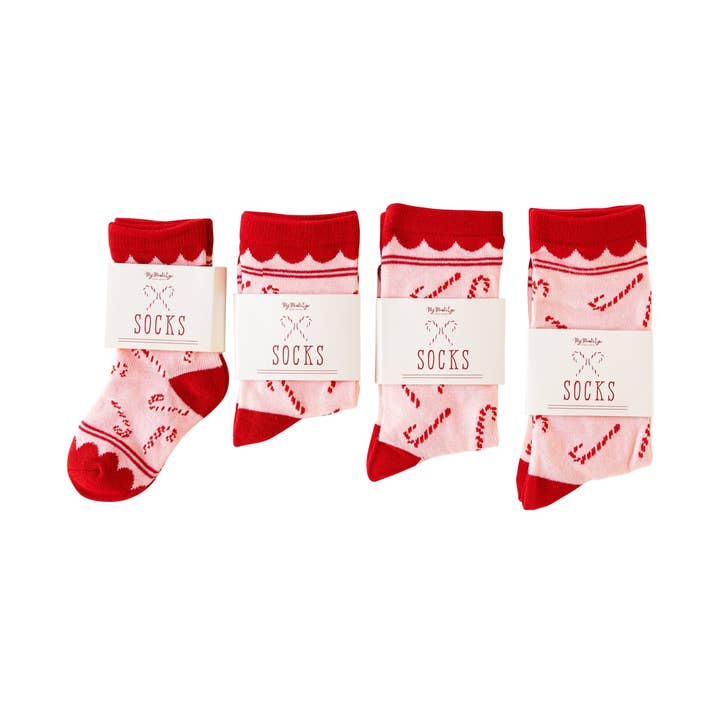 My Mind’s Eye – Engroshandel Strømper - Unisex – WHM1052 - Whimsy julesokker med slikstokmønster3