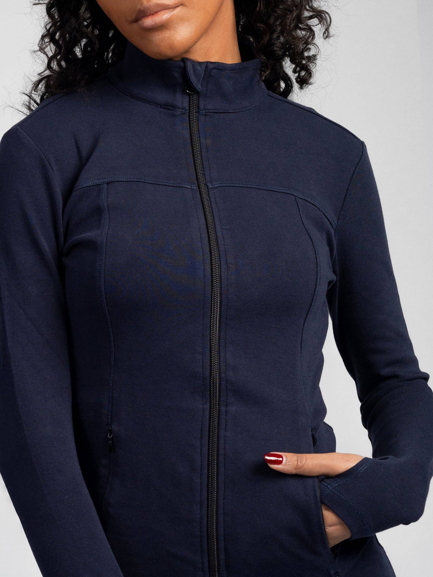 Happy Earth - Wholesale Athletic Jacket - Women's - PlantTec™ Organic Contour Jacket | Ocean6