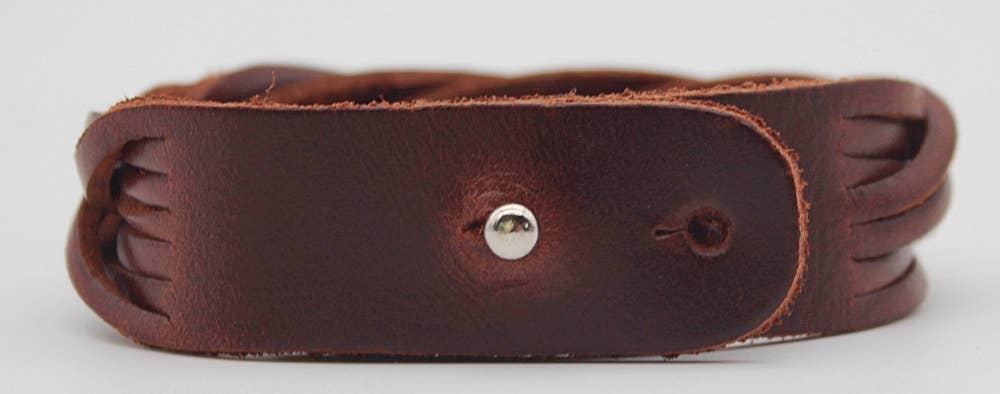 Atlas Goods By Your Needs Company - Wholesale Woven/Braided Bracelet - Western Handmade genuine soft leather woven bracelet2