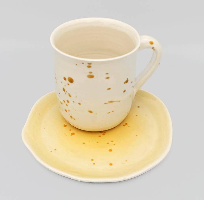 MARTINAS HOME - Wholesale Dinner Plate - BREAD PLATE - COFFEE GOLD1