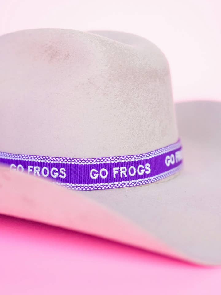 Go Frogs Hat Band for wholesale by Sweet Caroline Collective
