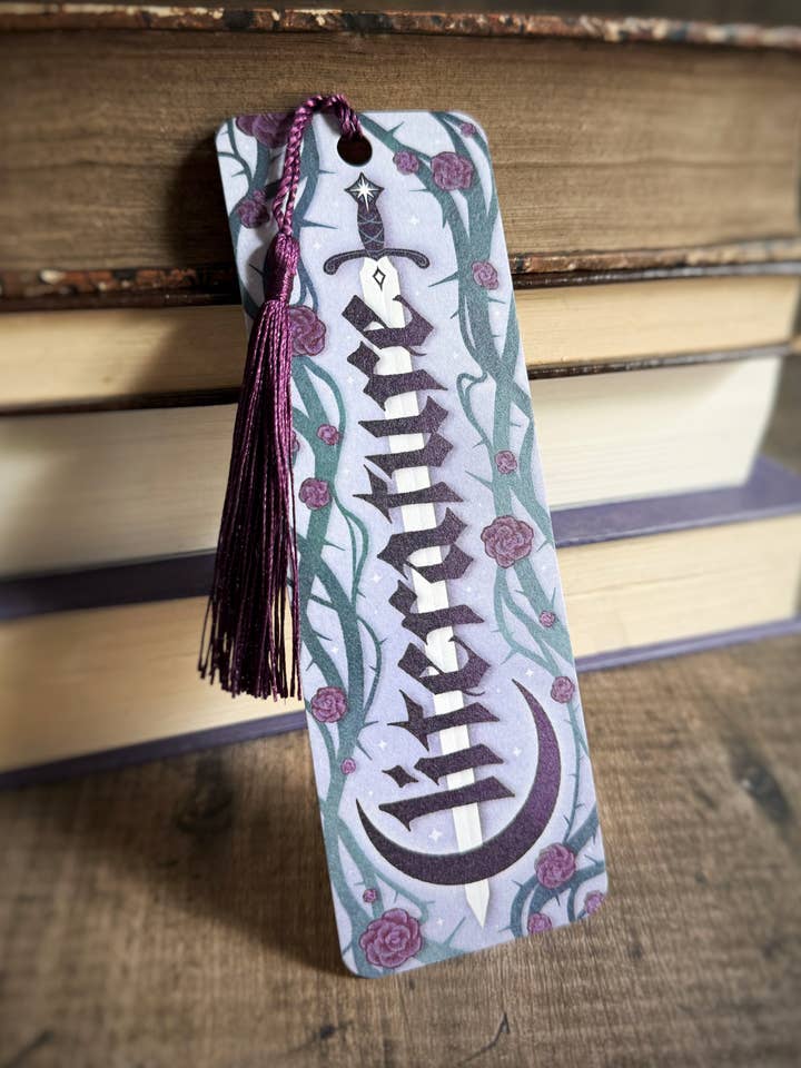 Cliterature Bookmark | romantasy | bookish | acotar | tassel for wholesale by Elissa Marie Creative