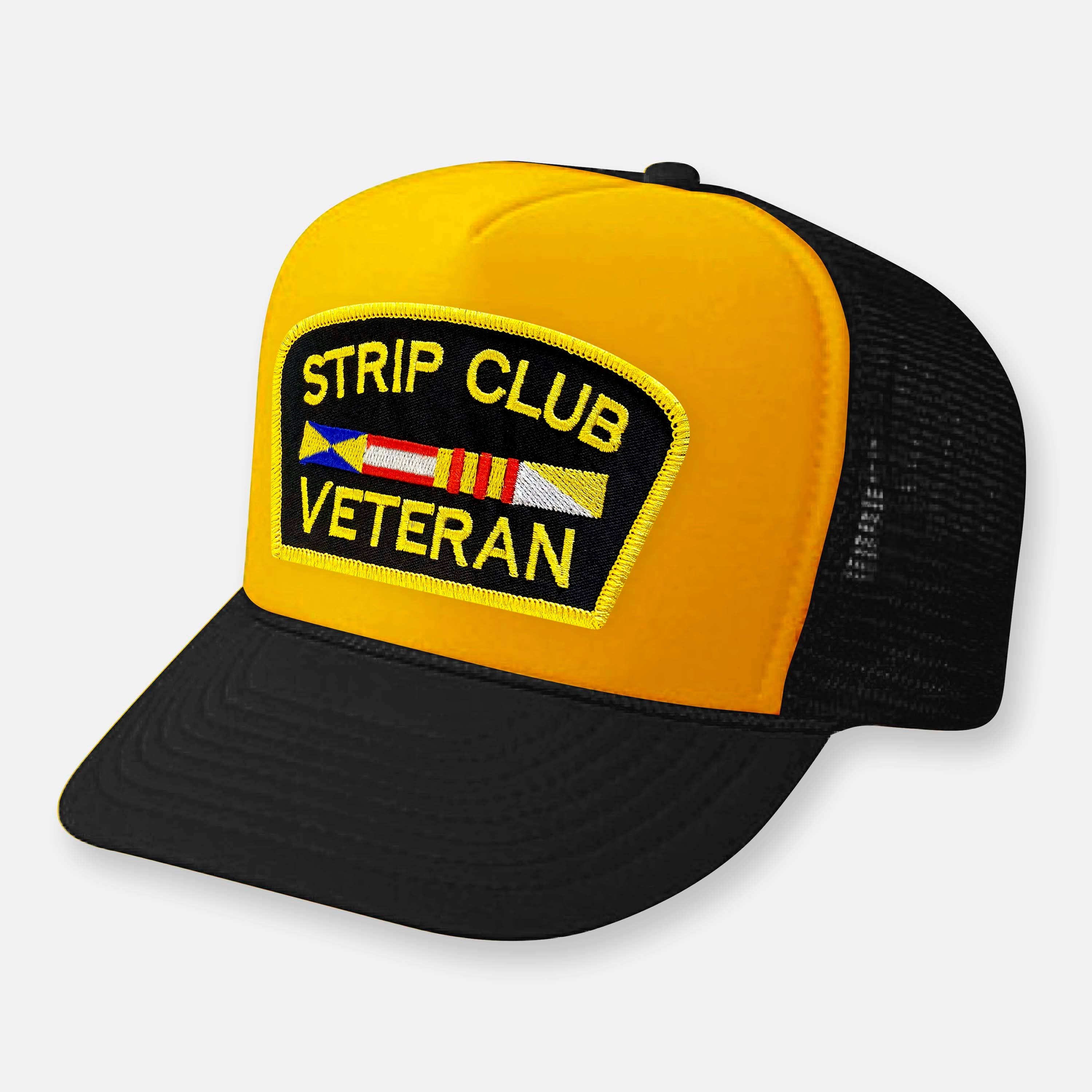 Webig Moto Company - Venta al por mayor Gorra trucker - Unisex - SOMBRERO CON PARCHE CURVO PARA VETERANOS DEL CLUB DE STRIPTEASE5